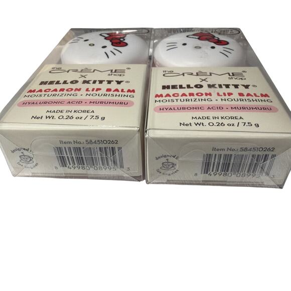 The Creme Shop Hello Kitty Macaron Lip Balm – Moisturizing Lip Care 2 of them - Picture 2 of 2